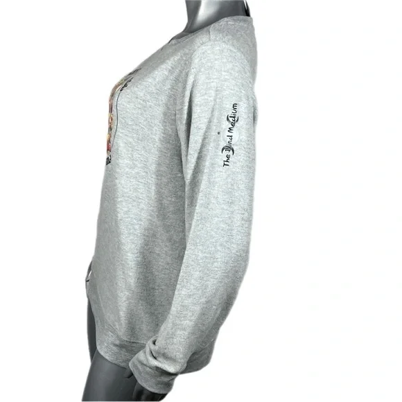 WILDFOX | Floral Skull ‘Mentally Ill But Totally Chill Graphic Print Long sleeve - Picture 5 of 10